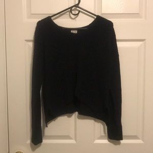 Cropped black sweater